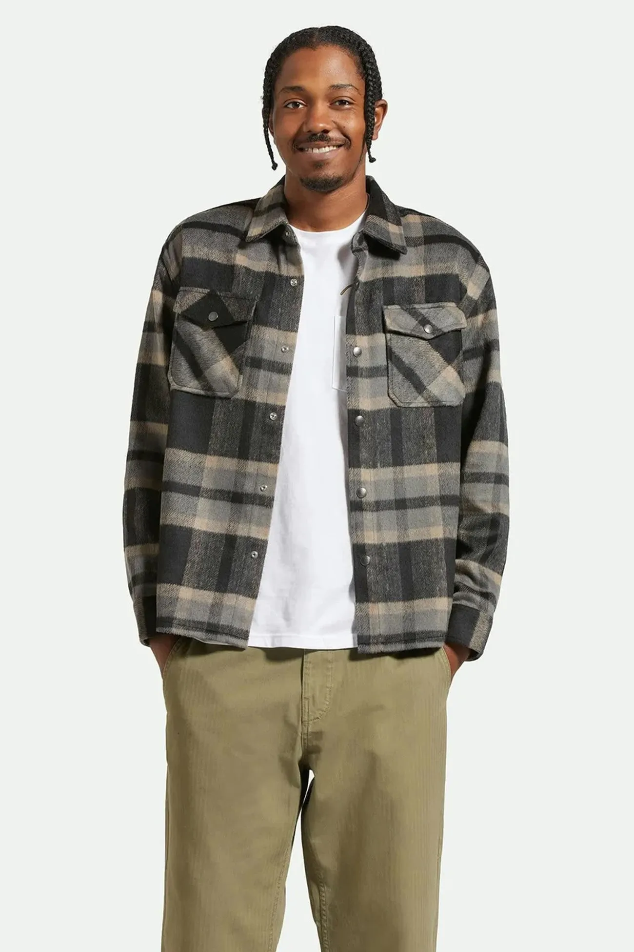 Selden Soft Brushed Flannel Black Charcoal AntiStatic Material Biodegradable Fiber