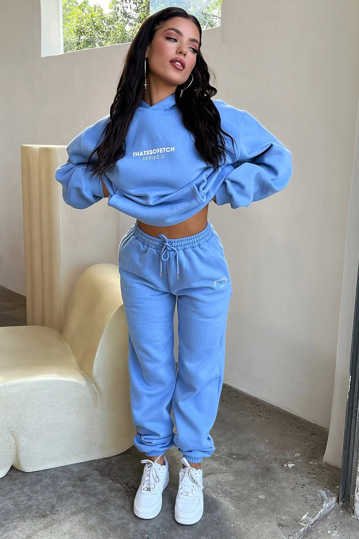 DoubleLayeredKnees Series 2 Sweatpants - Blue