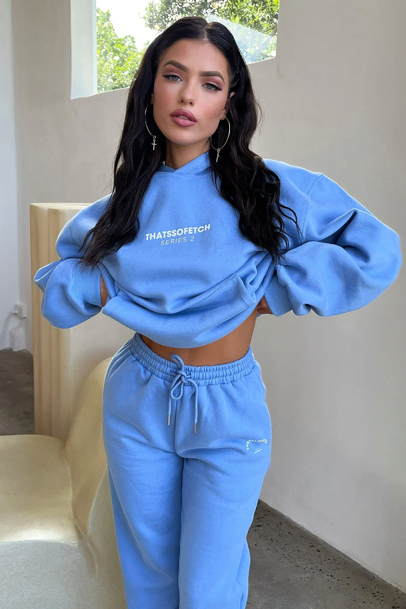 Adjustable Belt Loops Anti Pilling Fabric Series 2 Sweatpants - Blue