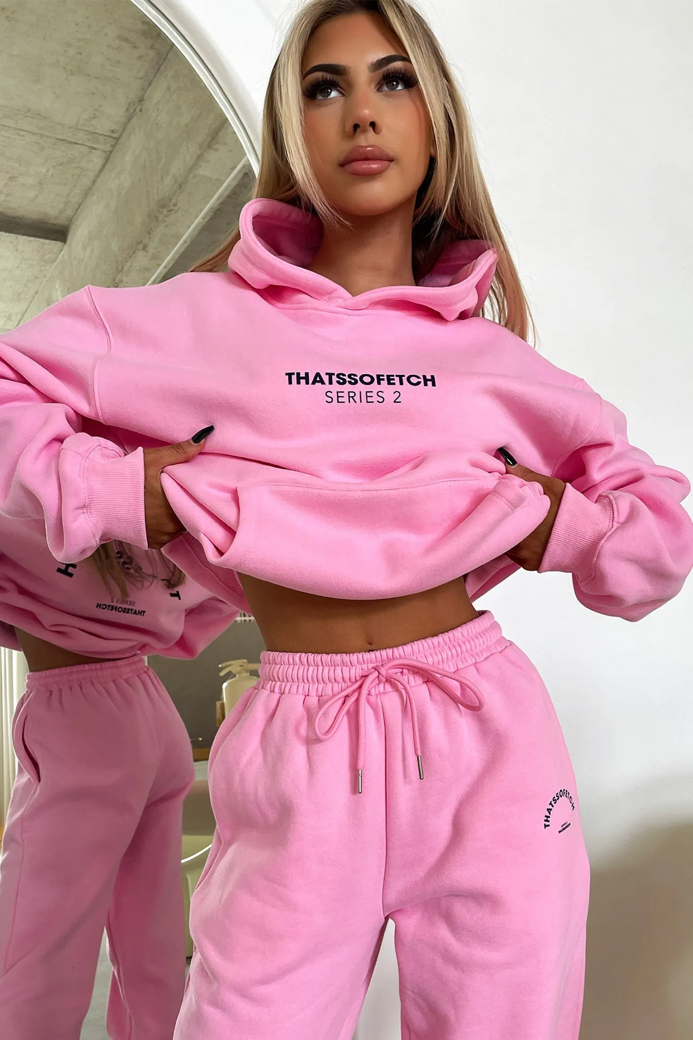 SmoothZipper Chic Vibe Series 2 Sweatpants - Pink