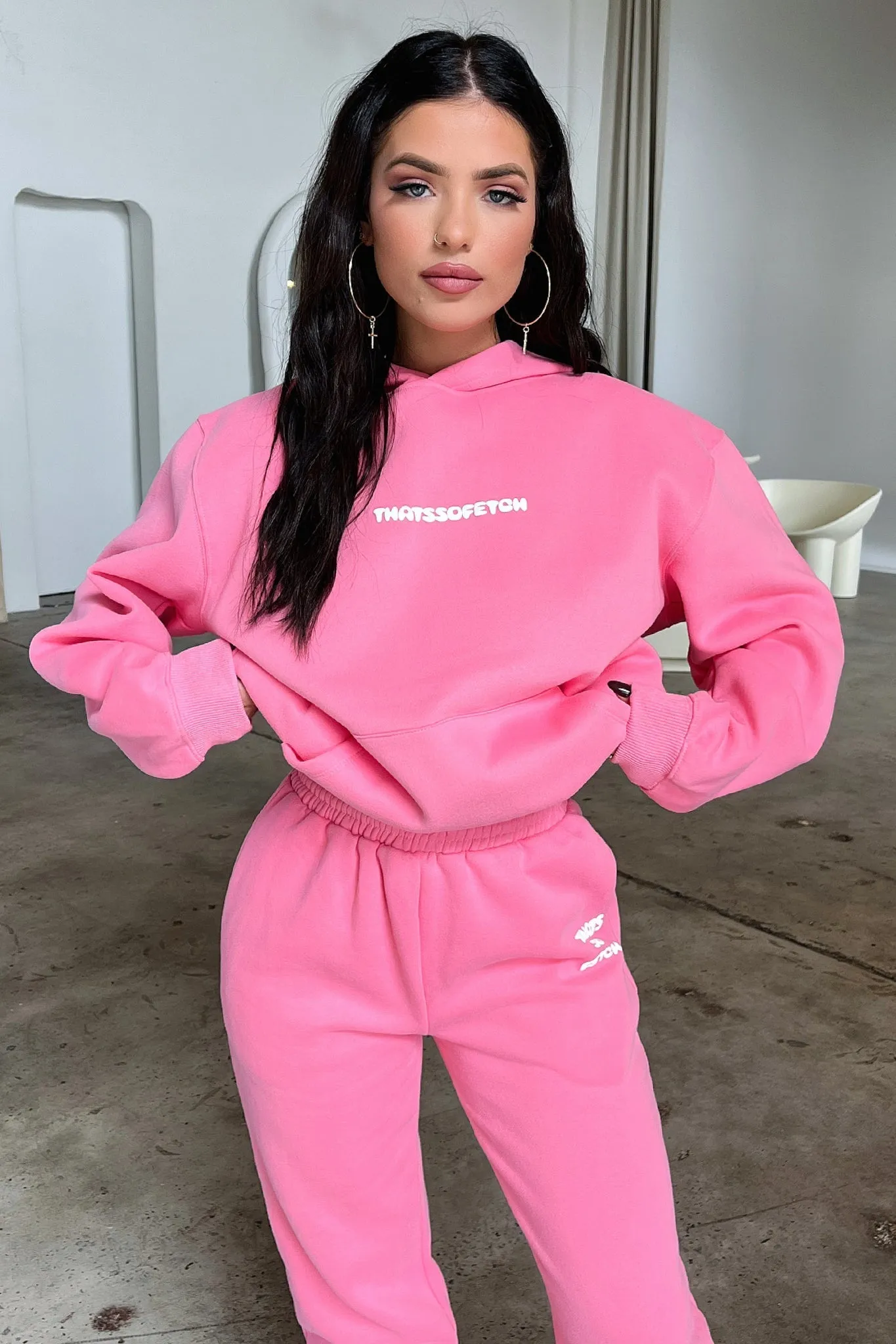 Soft Fabric OdorResistantFinish Series 3 Sweatpants - Pink