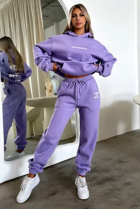 Series 3 Sweatpants - Purple Slim Profile