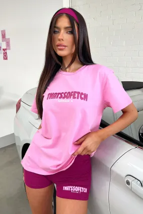Series 5 Oversized Tee - Pink/Burgundy Soft Lining
