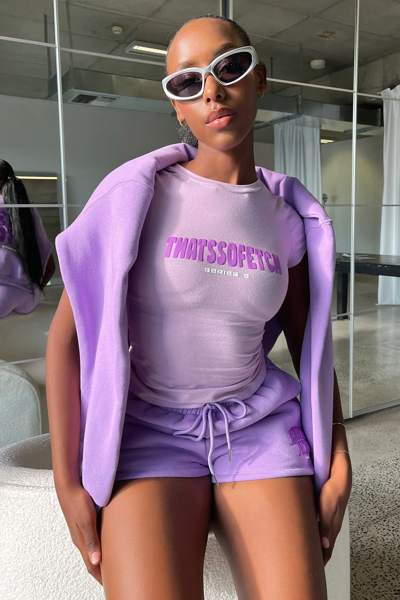Series 5 Tee - Lilac Wrinkle Resistant