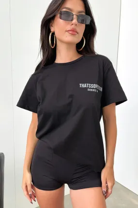 Series 6 Tee - Black Relaxed Vibe