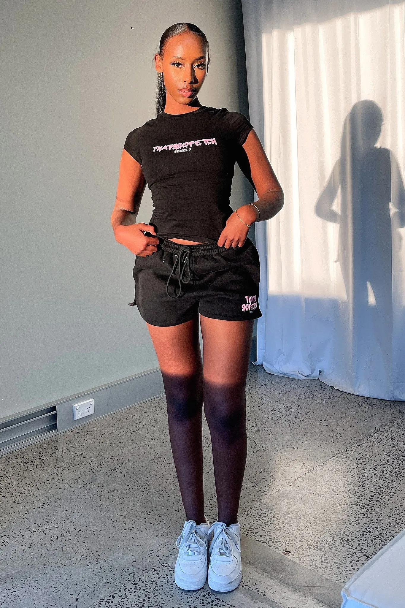 Compact Storage Pocket Series 7 Shorts - Black/Pink