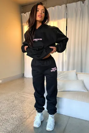 Series 7 Sweatpants - Black/Pink AdjustableTabs