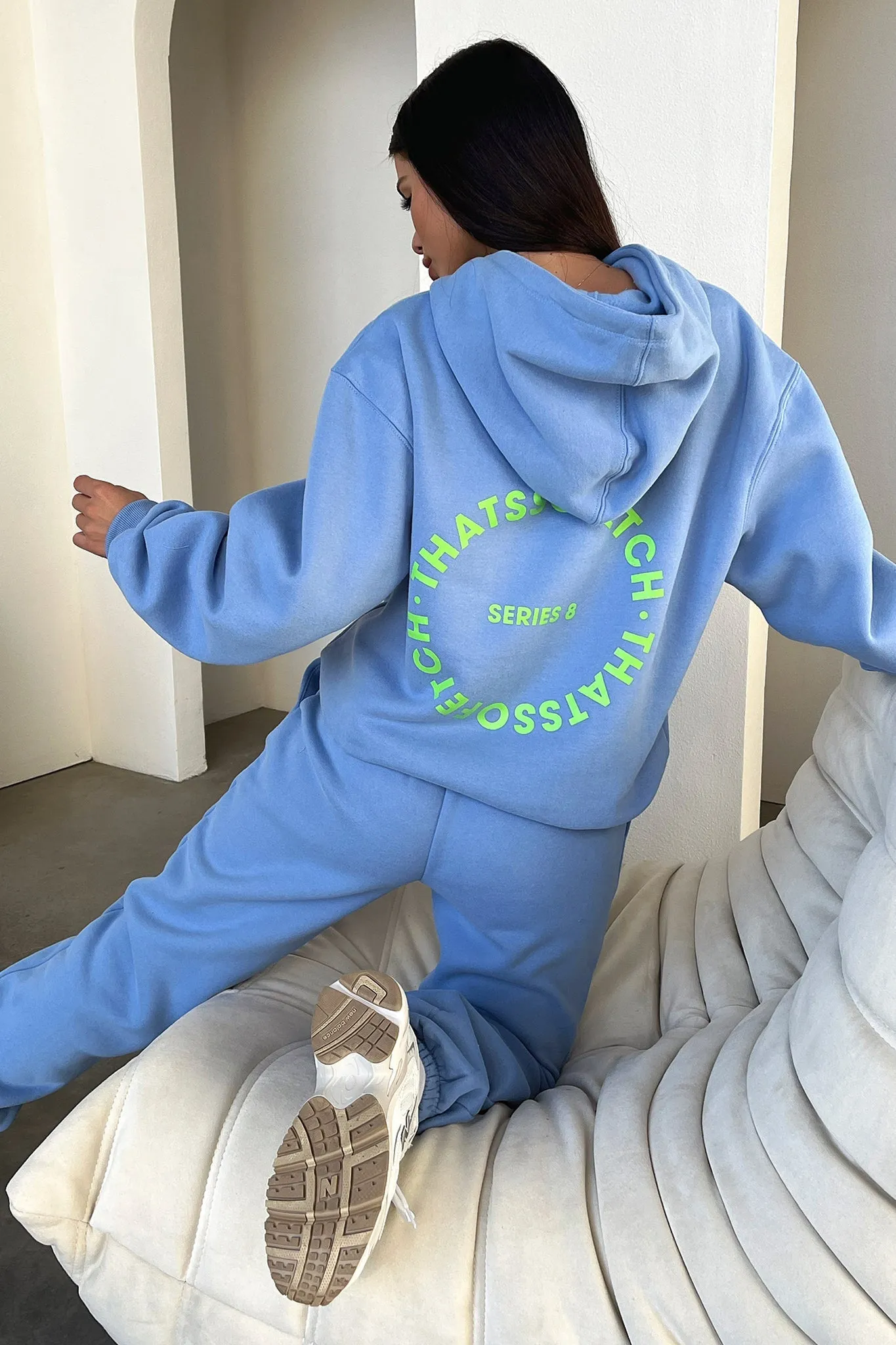 Series 8 Sweatpants - Blue Sophisticated Look Curved Waistline