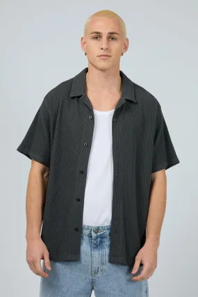 Session Waffle Short Sleeve Shirt Charcoal AllClimateAdaptive