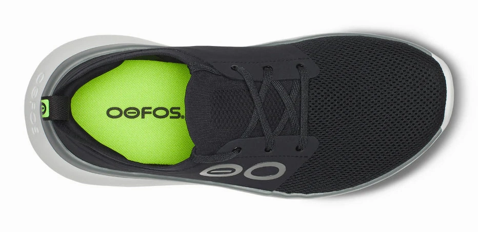 OOFOS OOMY STRIDE MEN'S BLACK/WHITE toe - spring shoes