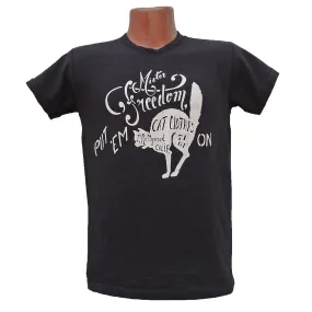 Shop Tee "Cat Clothes" Black AbrasionResistant Fabric