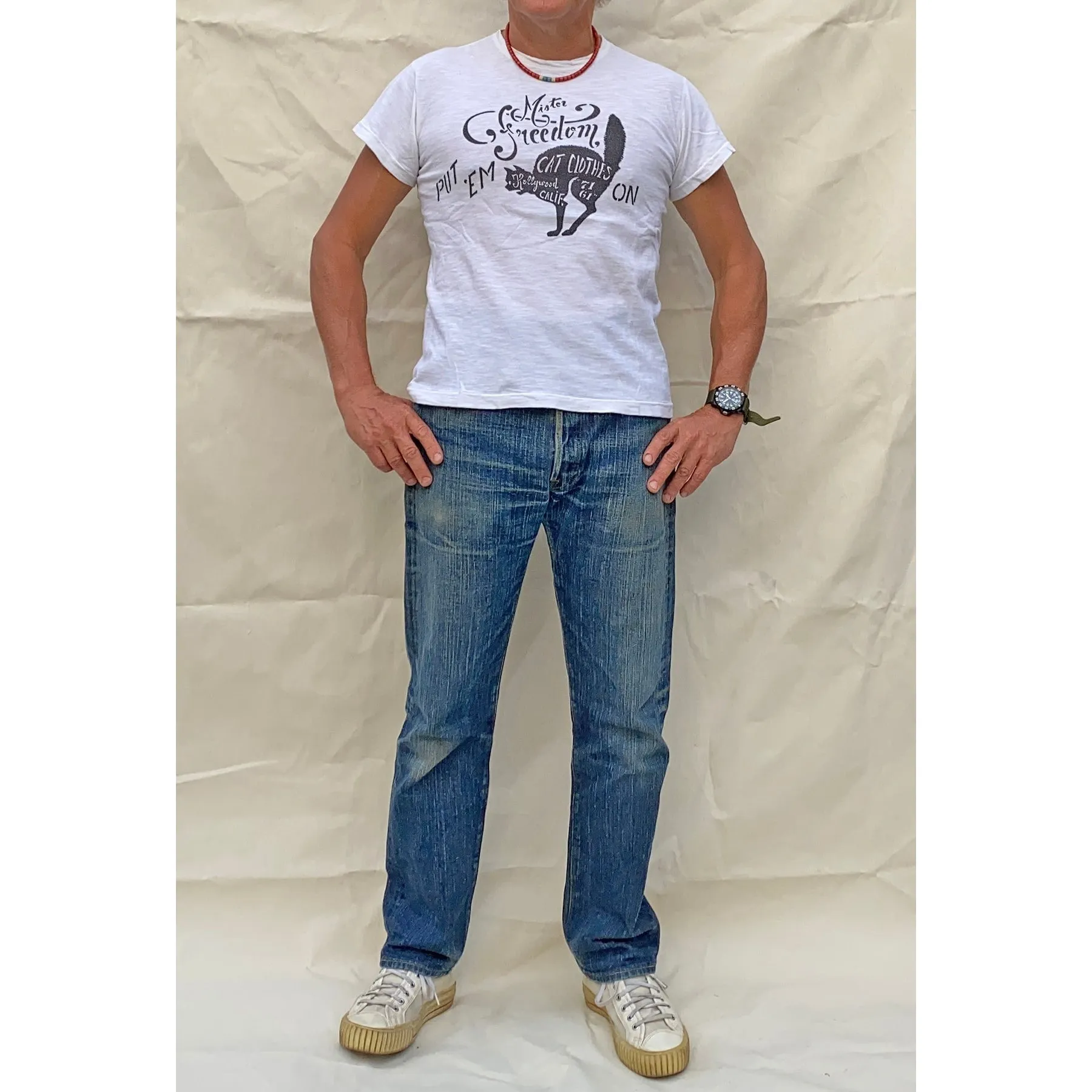 Shop Tee "Cat Clothes" White Ventilated Panels
