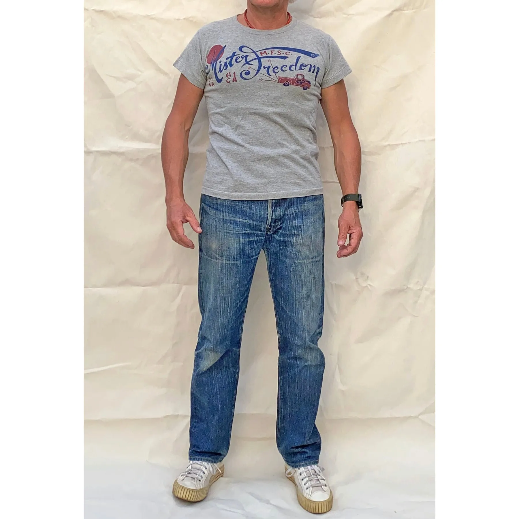 Shop Tee "Surplus" Grey Antimicrobial Treatment Multi Panel Design