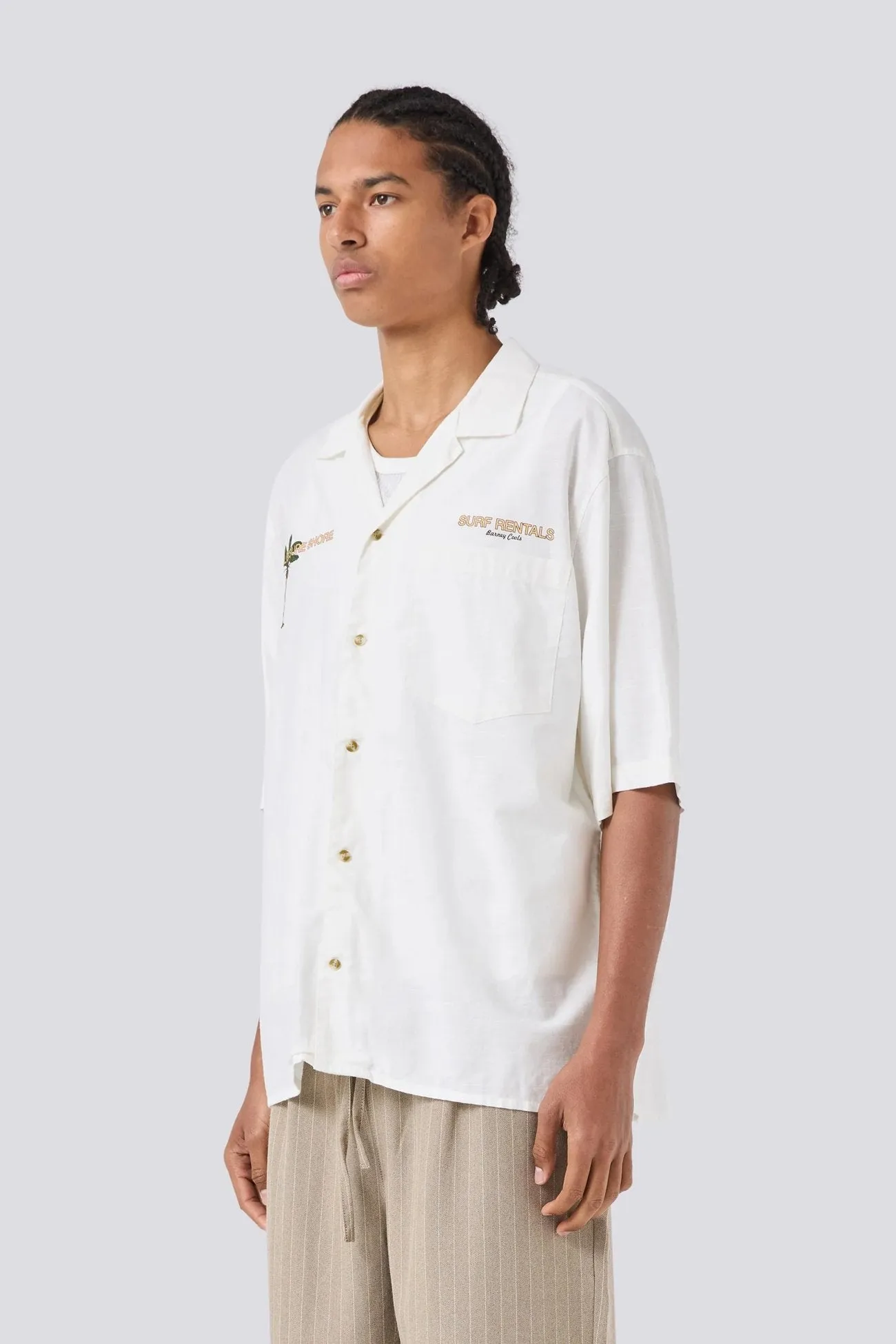 Shore Shirt Natural BoxyCrop Soft Inner Lining