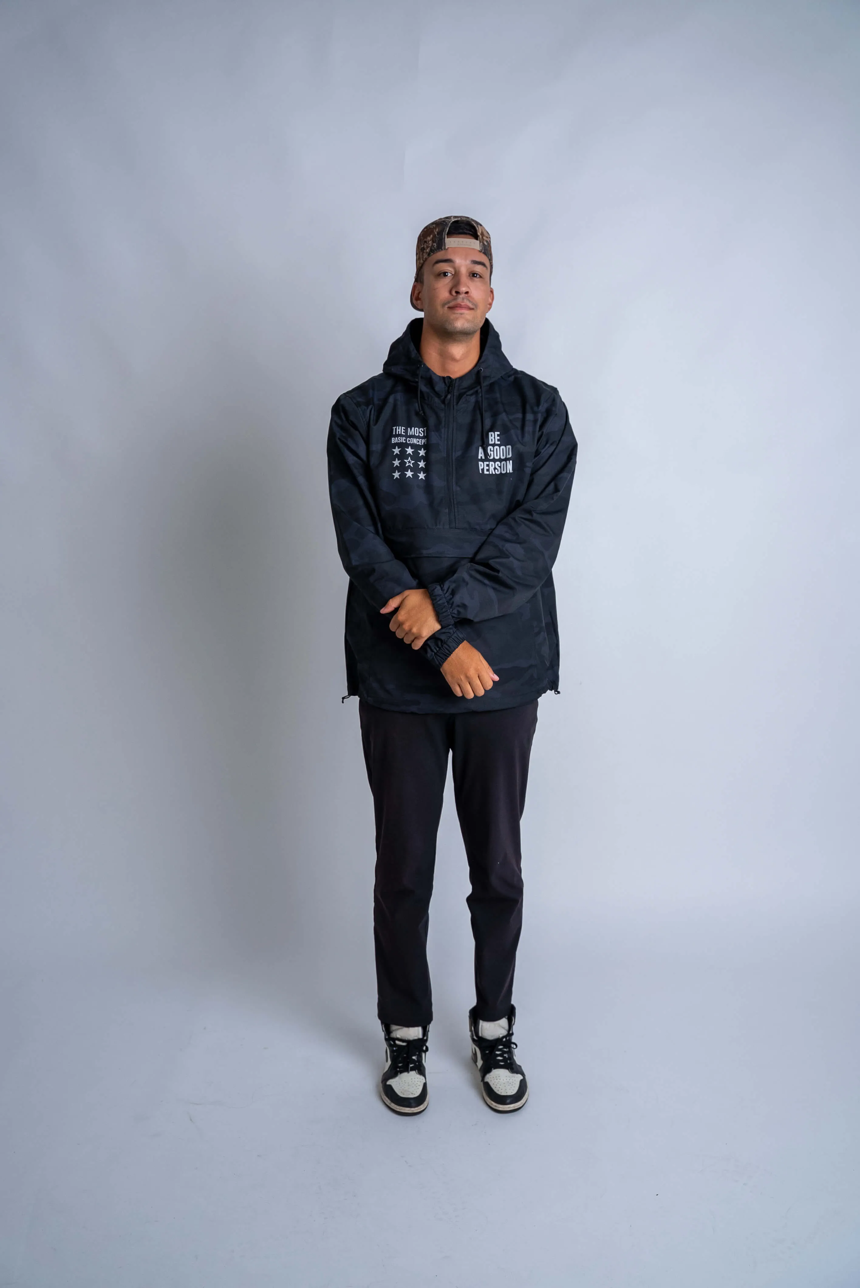 windproof Squirrel like Signature Anorak - Camo Black