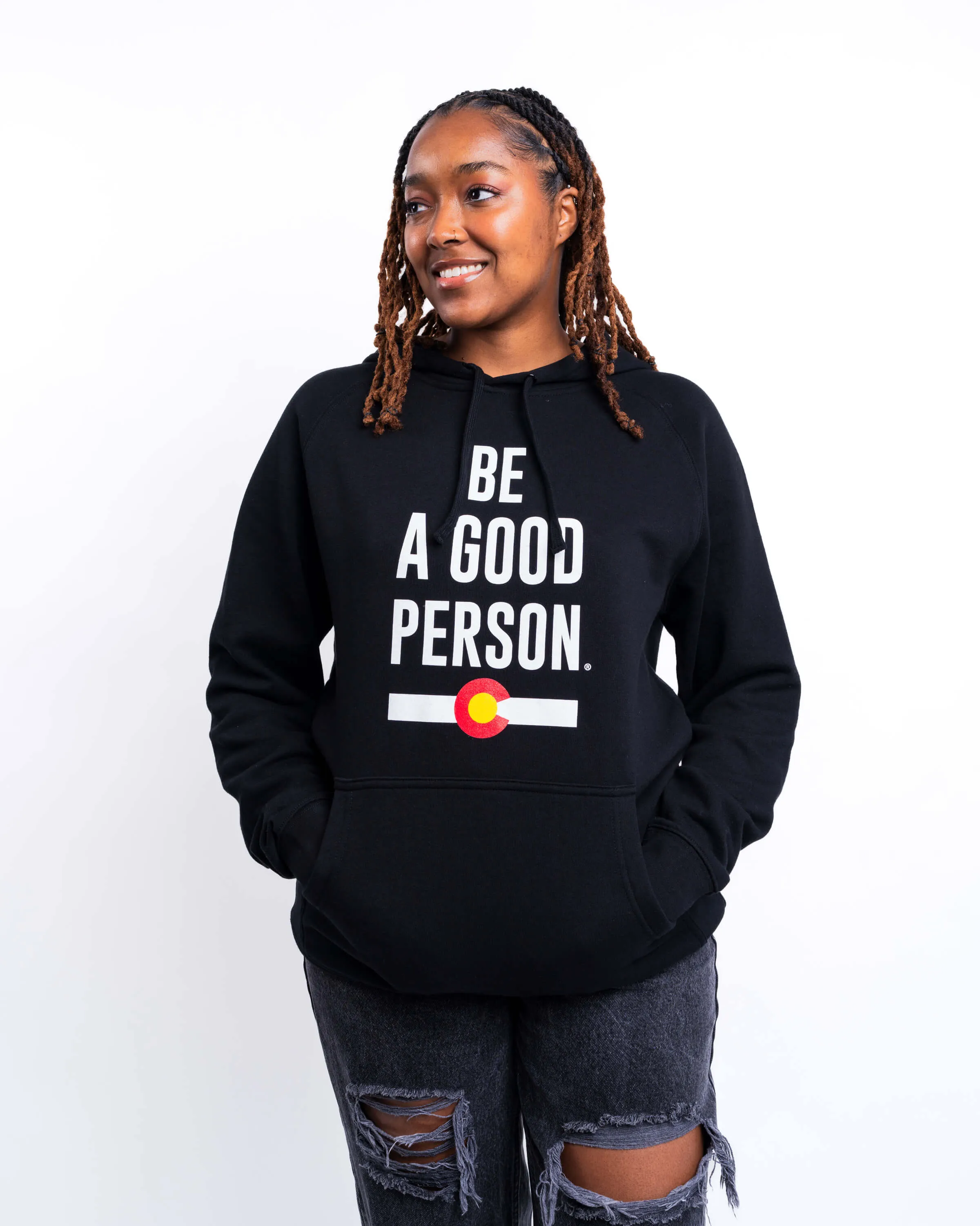 Signature Colorado Hometown Lightweight Hoodie - Black Sporty Look Badger like