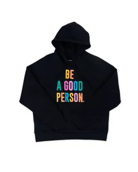 Thylacine like Signature Embroidered Hoodie - Black Color Spectrum