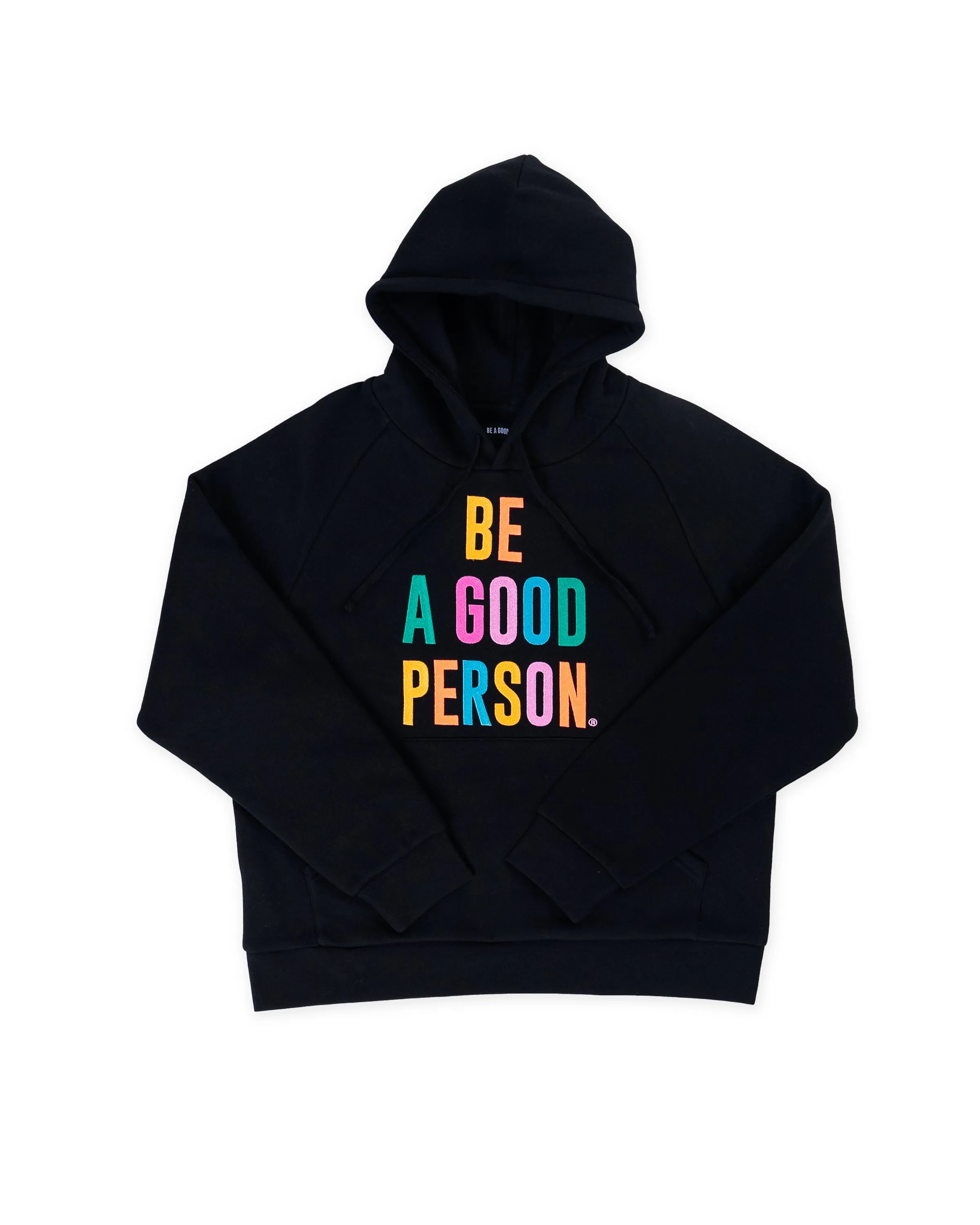 Thylacine like Signature Embroidered Hoodie - Black Color Spectrum
