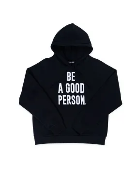 Mole like Signature Embroidered Hoodie - Black