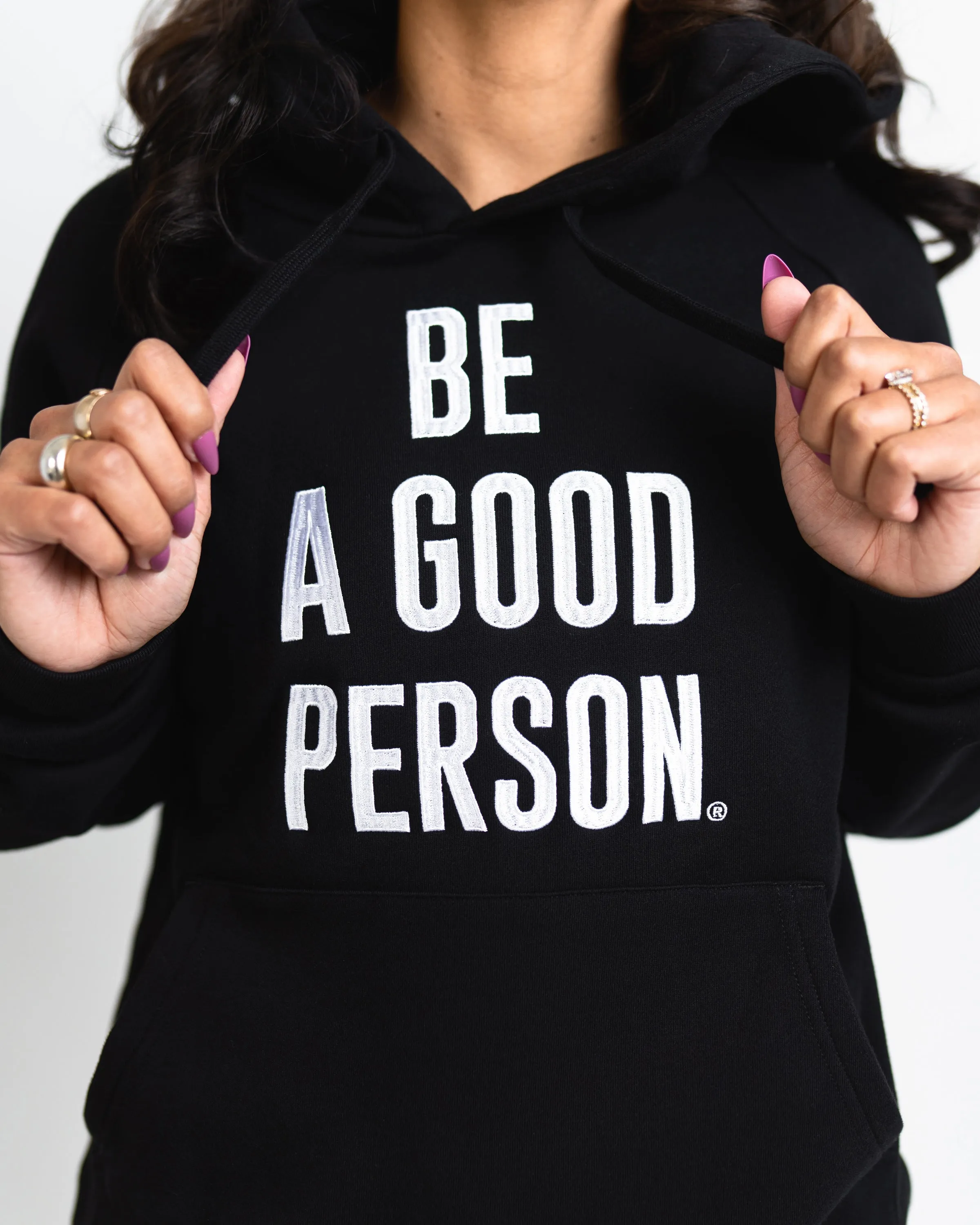 Signature Embroidered Hoodie - Black Caribbean style