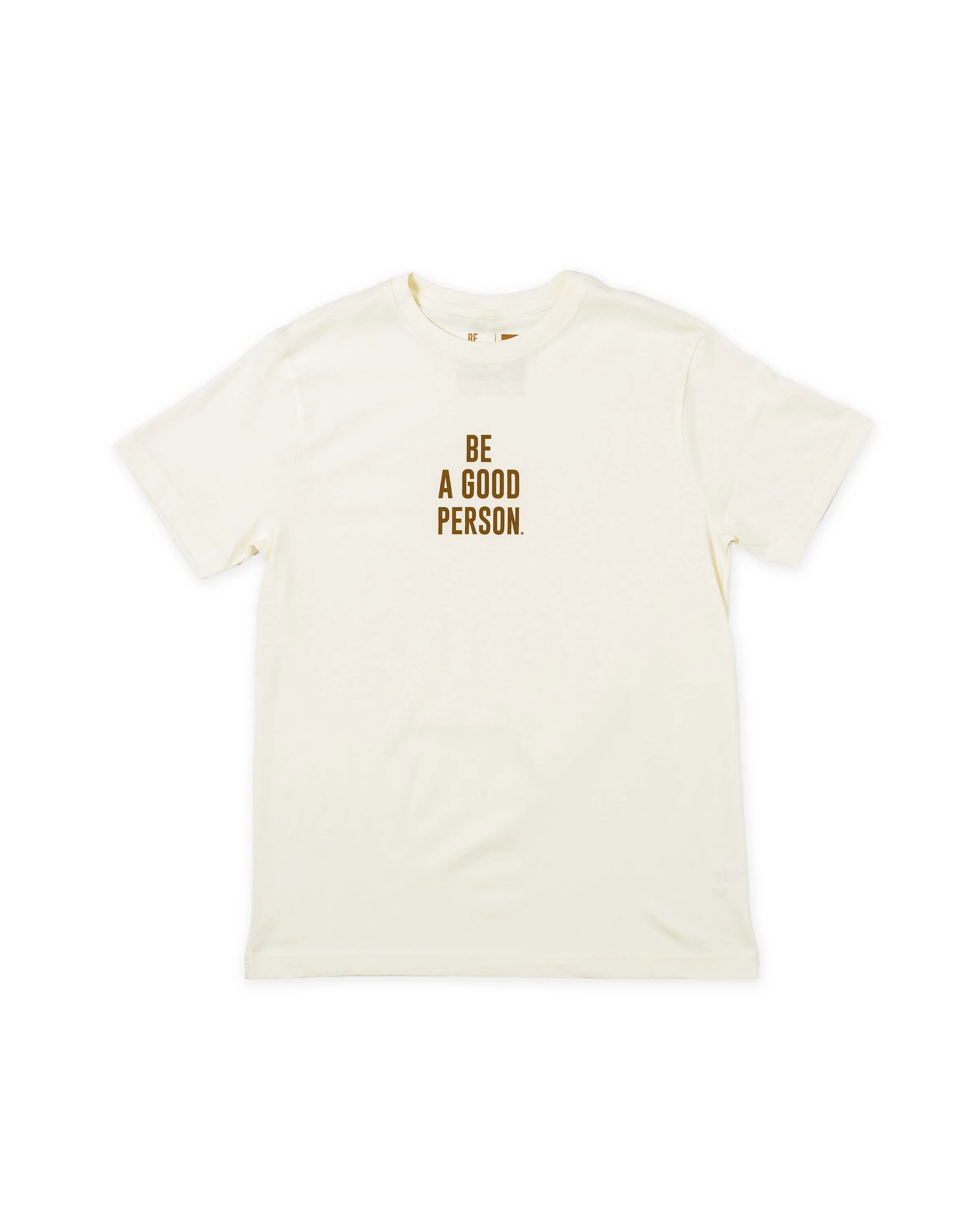 Signature T-Shirt - Cream/Brown Chic Look