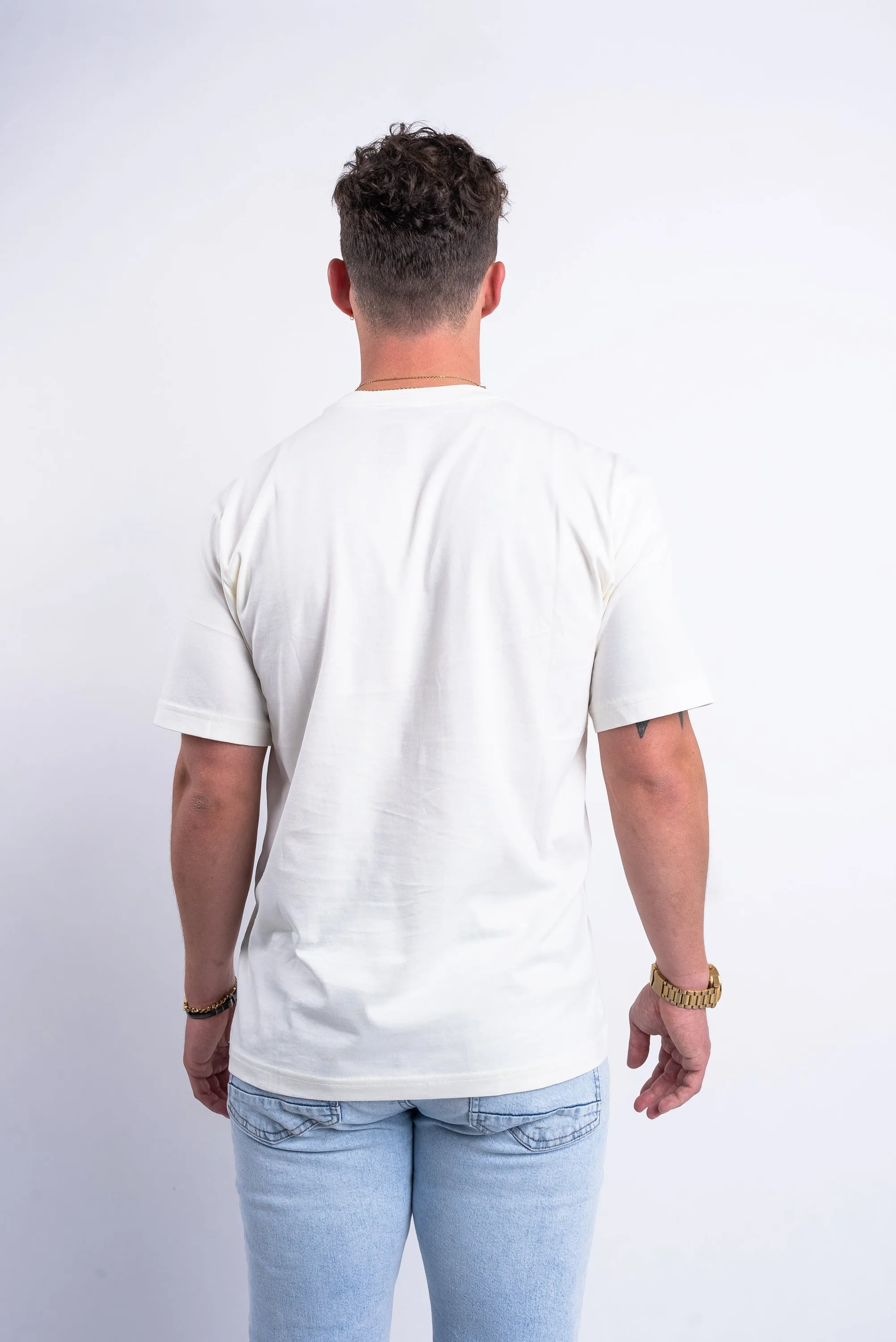 Signature T-Shirt - Cream/Brown AntiPilling