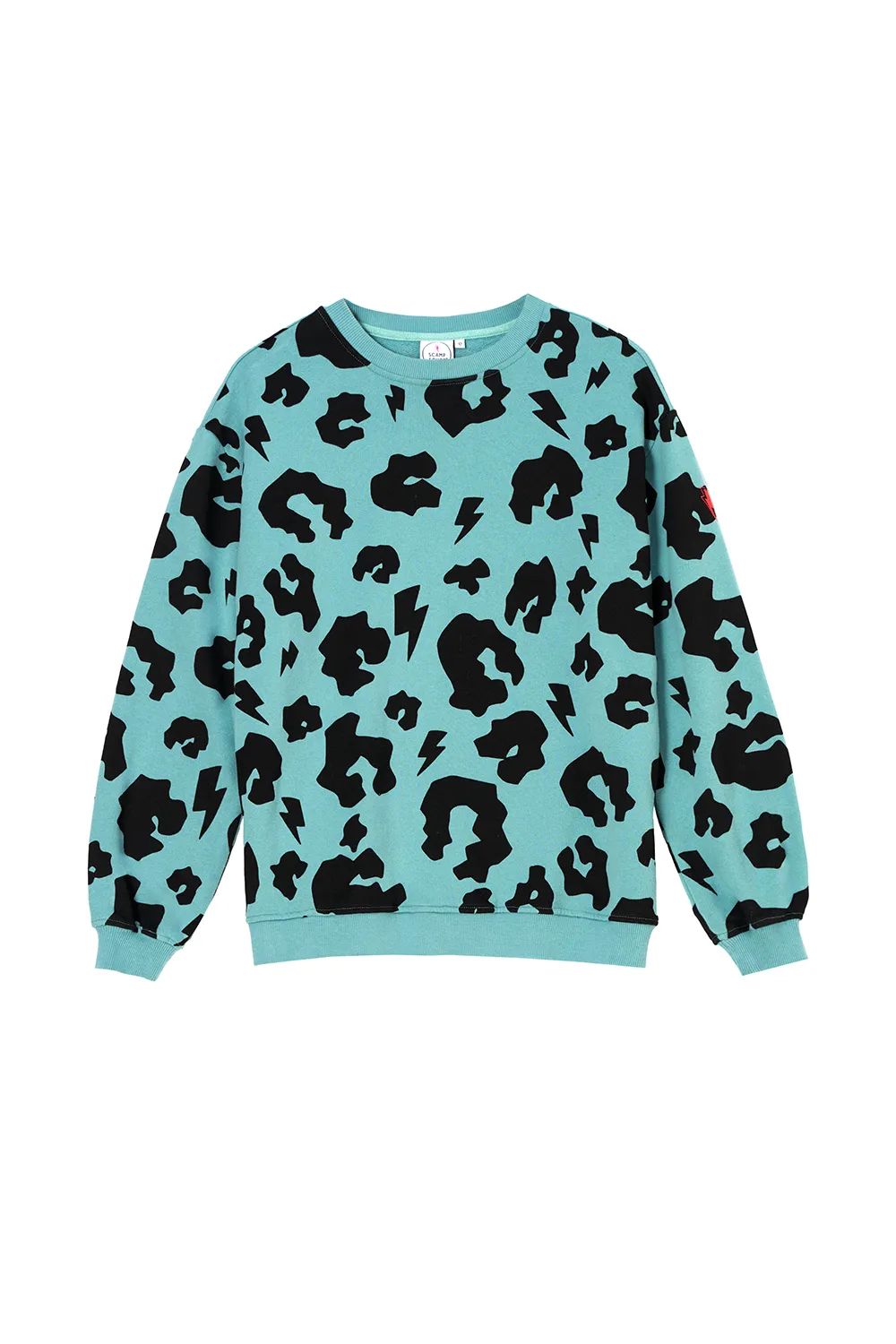 All Season Khaki with Black Leopard Oversized Sweatshirt