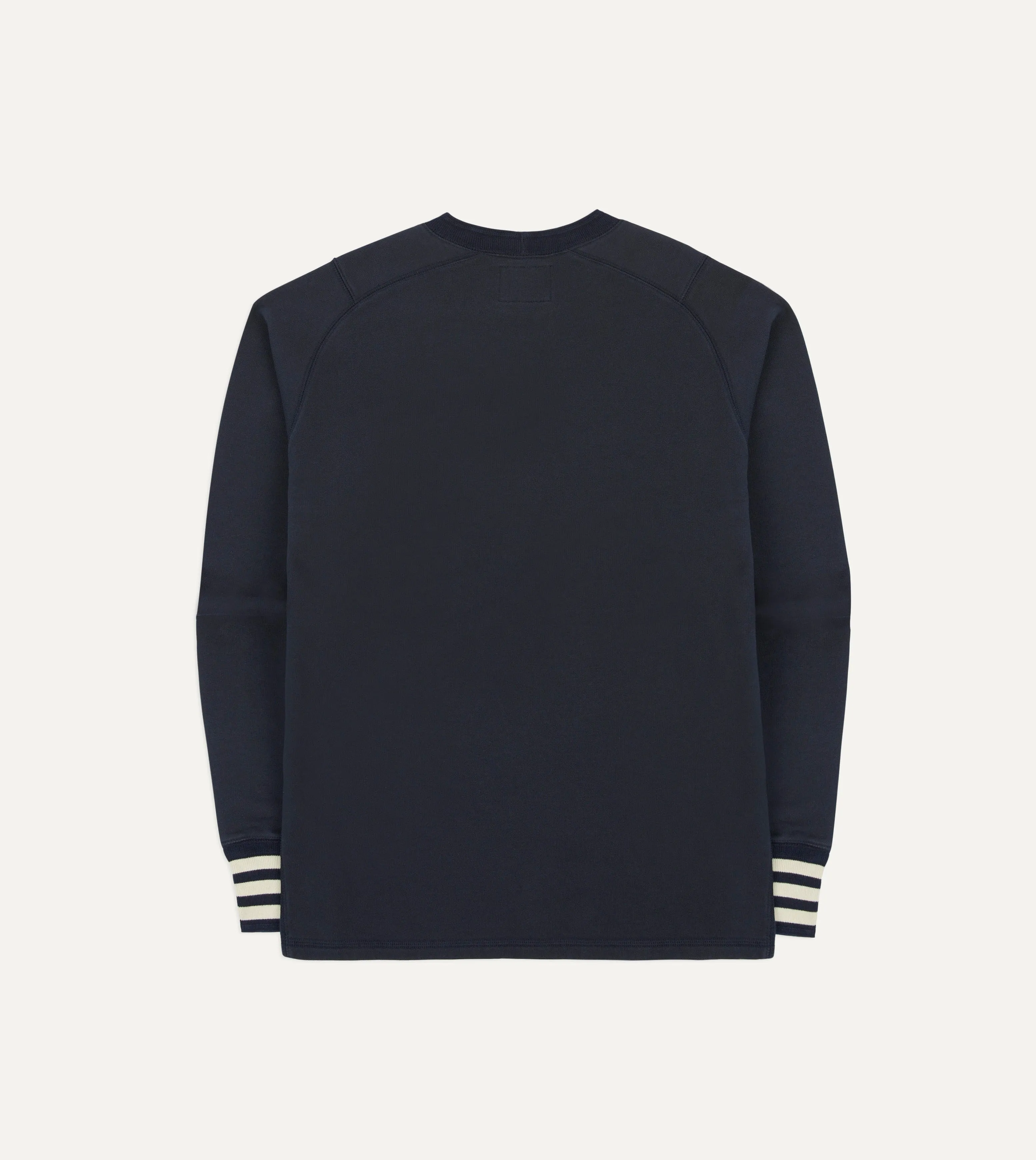 Navy Heavy Cotton Crew Neck Hiking T-Shirt Foam Print Detail Skinny Fit
