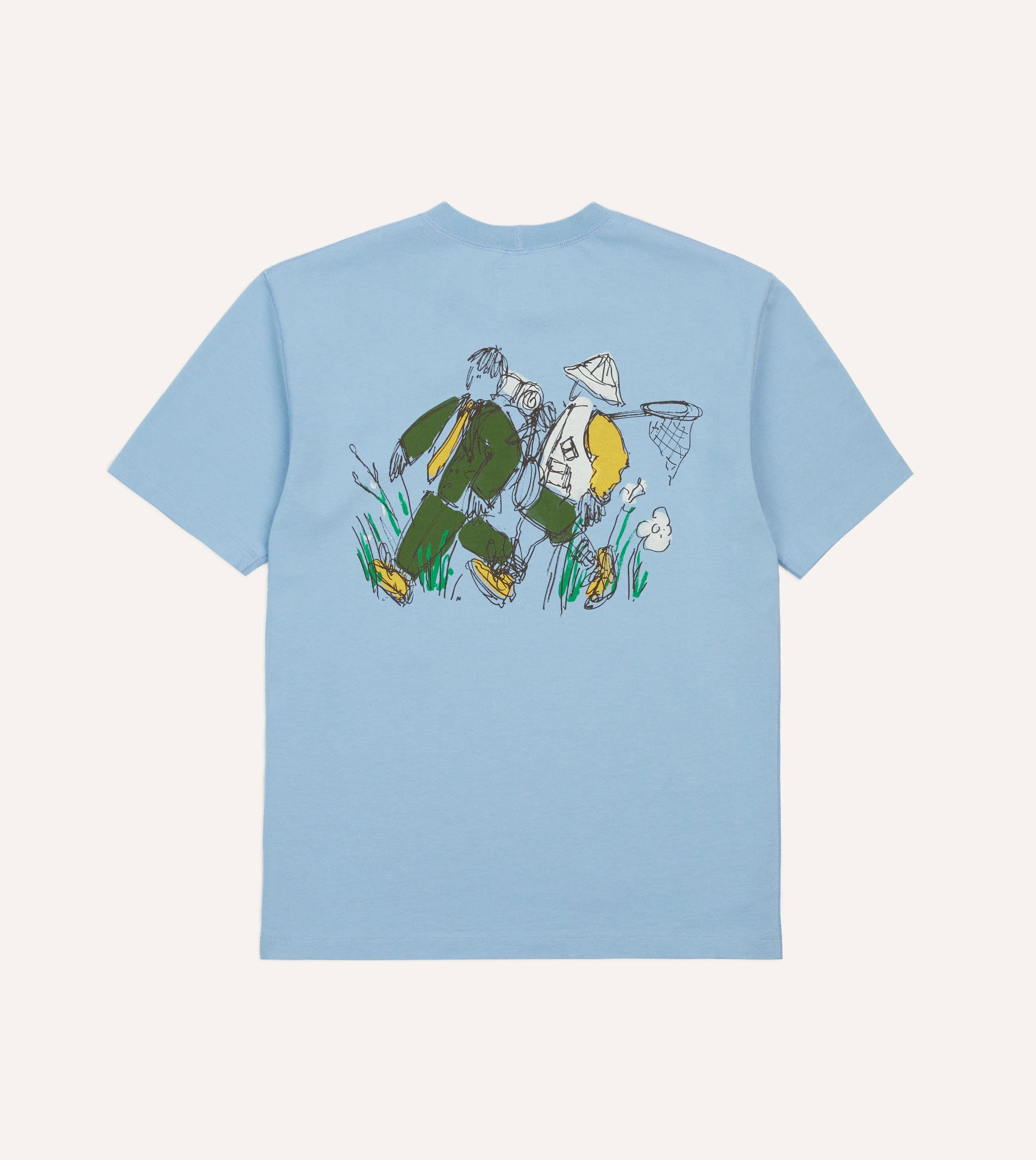 Active Outfit Street Smart Look Drake??s and New Balance Blue Graphic T-Shirt