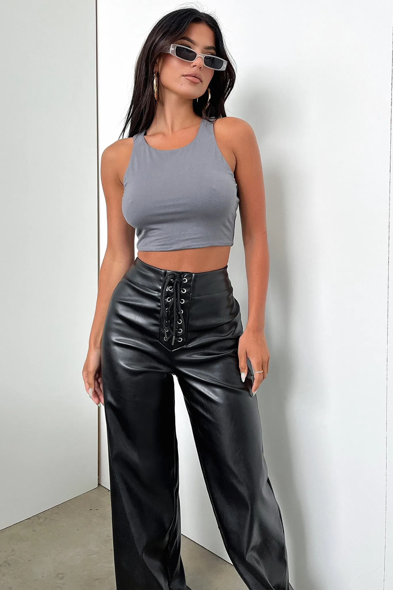 Essential Comfort Light Waist Archer Pants - Black