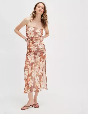 Casual maxi dress Presley Midi Dress, Copper/Combo
