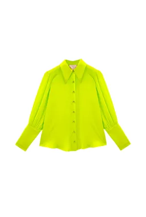 Skipper  Blouse - Lemon Brightline Easy Care Material