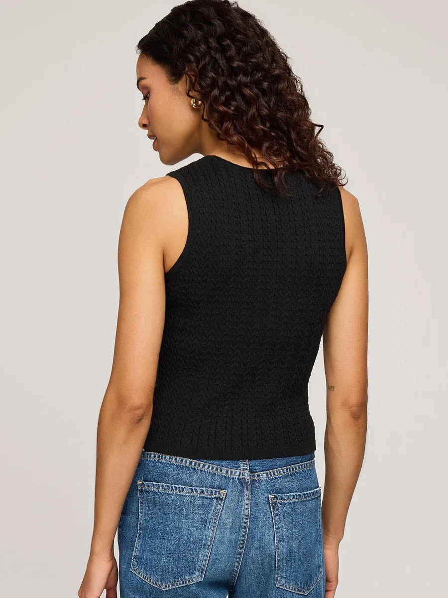 SKYE TANK - BLACK Printed top Bohemian style