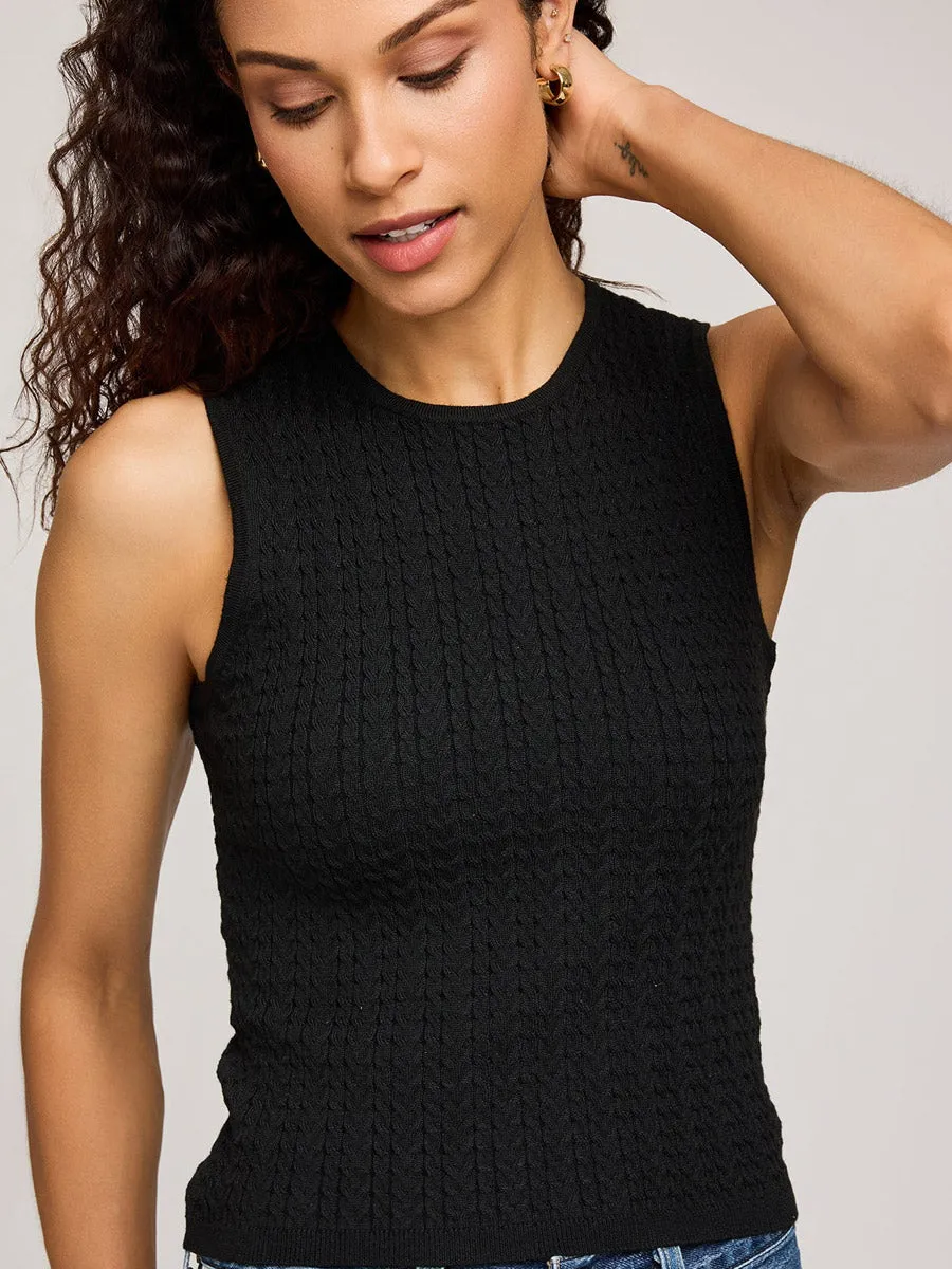 SKYE TANK - BLACK AntiStatic Coating Sun Protective Fabric