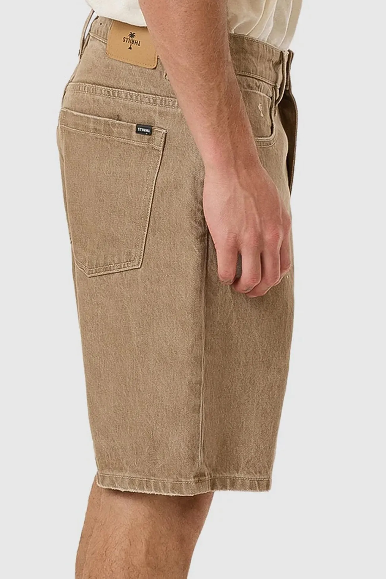 Slacker Denim Short Breen Stonewash Mid Rise