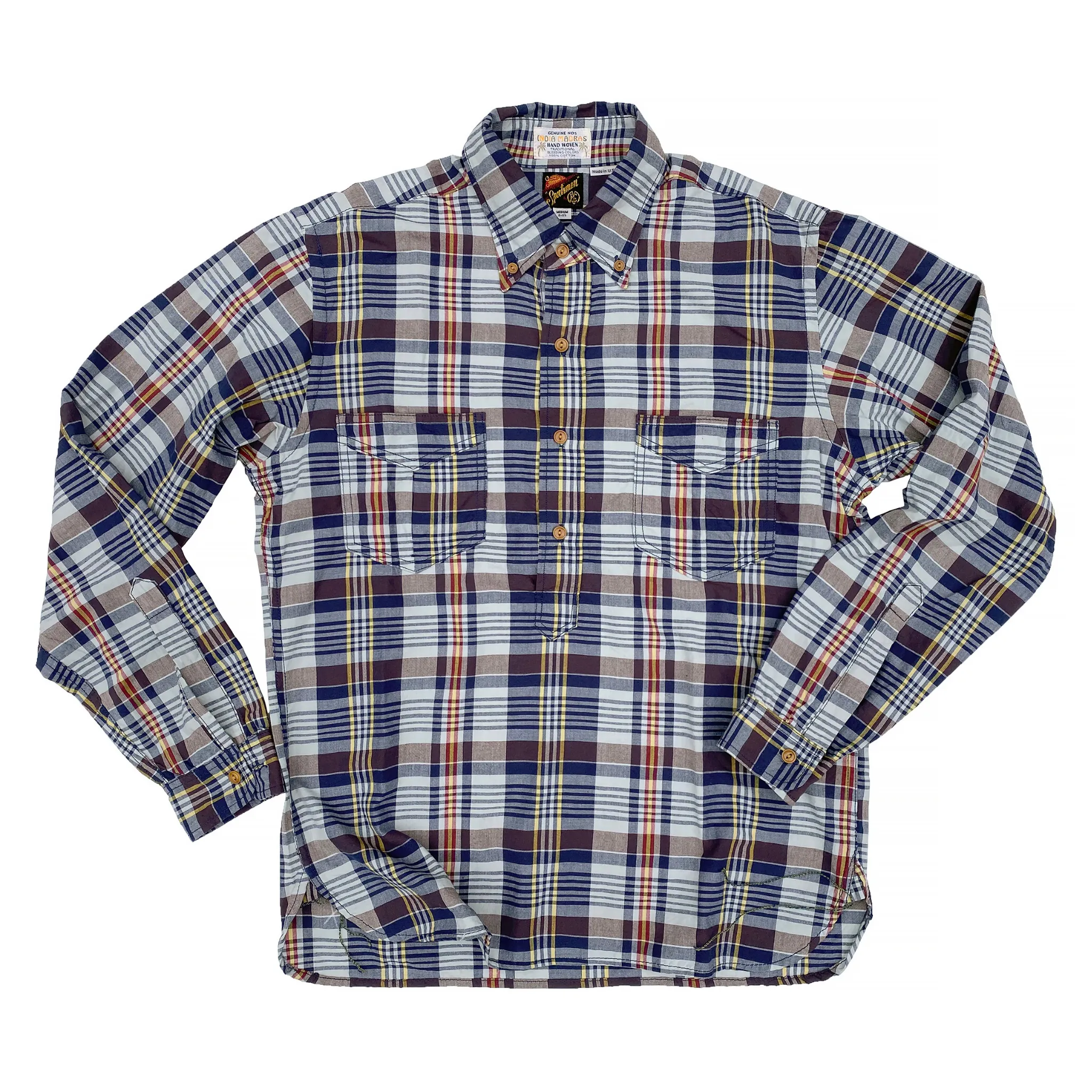 ethical fashion Compact Packing Berkeley Shirt - NOS Madras Plaid