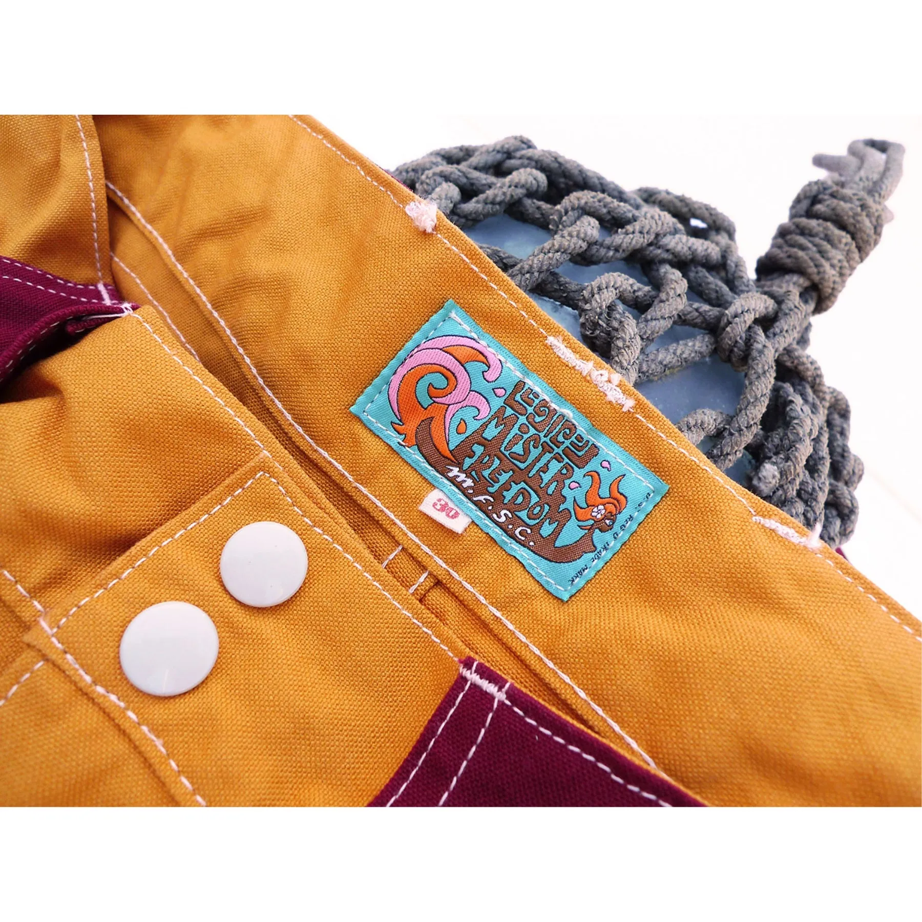 Manureva Deck Shorts - Orange Tutti Frutti Anti Snag Fabric Minimal Waist