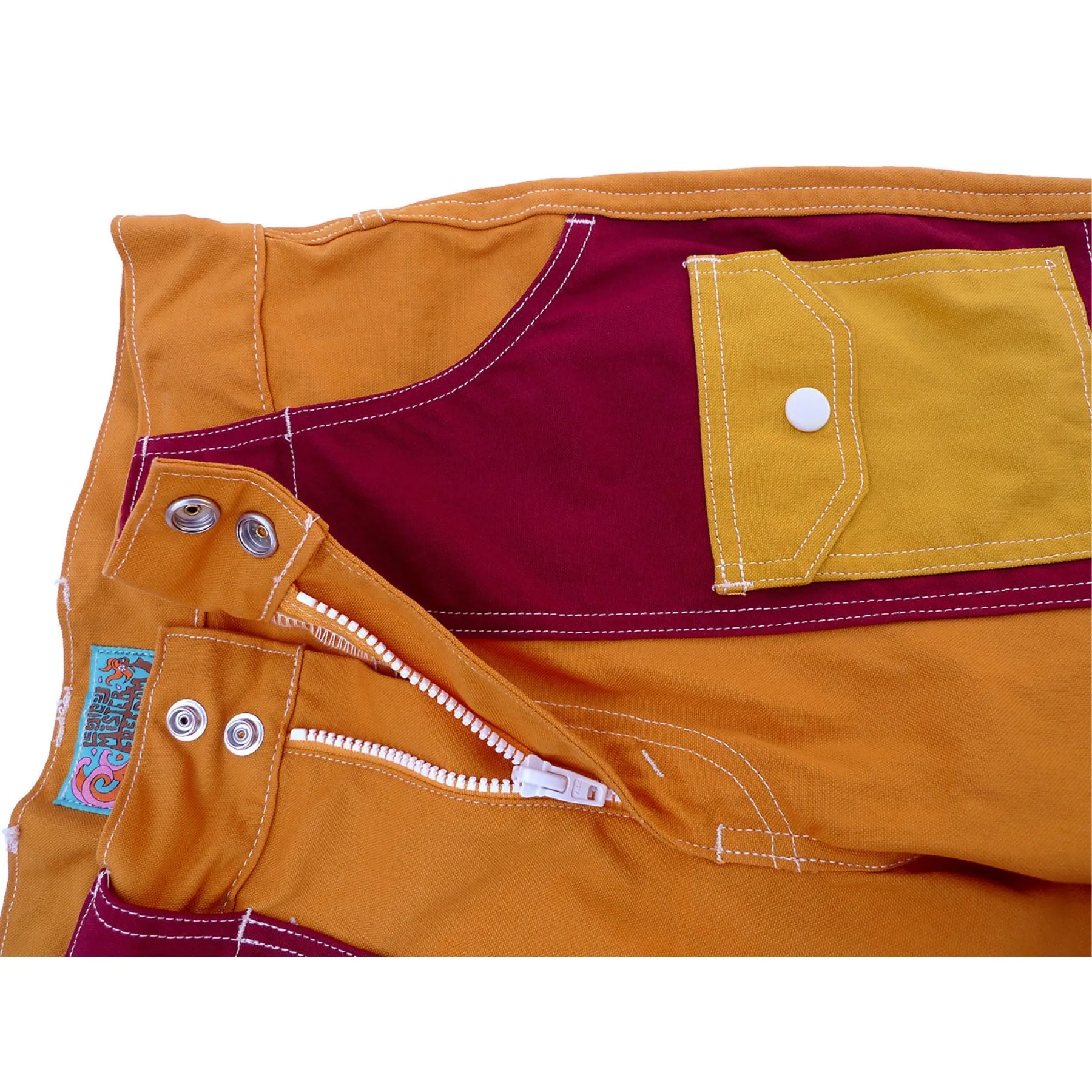 Reinforced Stitching Manureva Deck Shorts - Orange Tutti Frutti