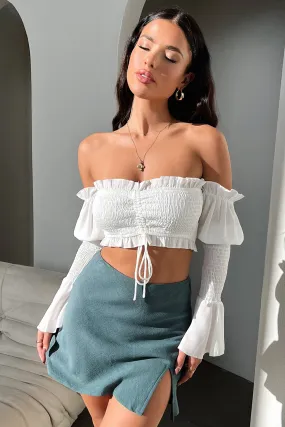 Active Wear Laid Back Look Zara Mini Skirt - Emerald