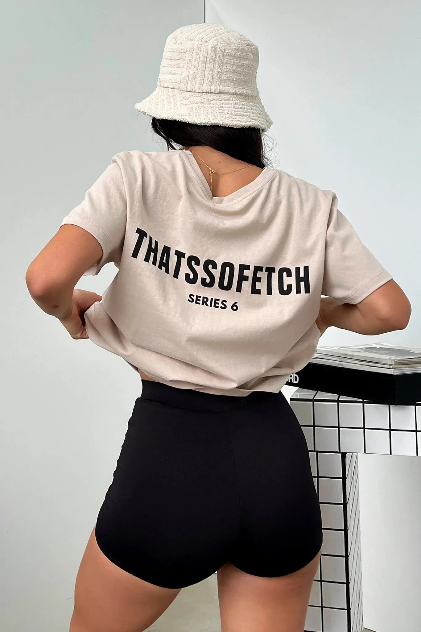 Recycled Polyester Thread Series 6 Tee - Bone