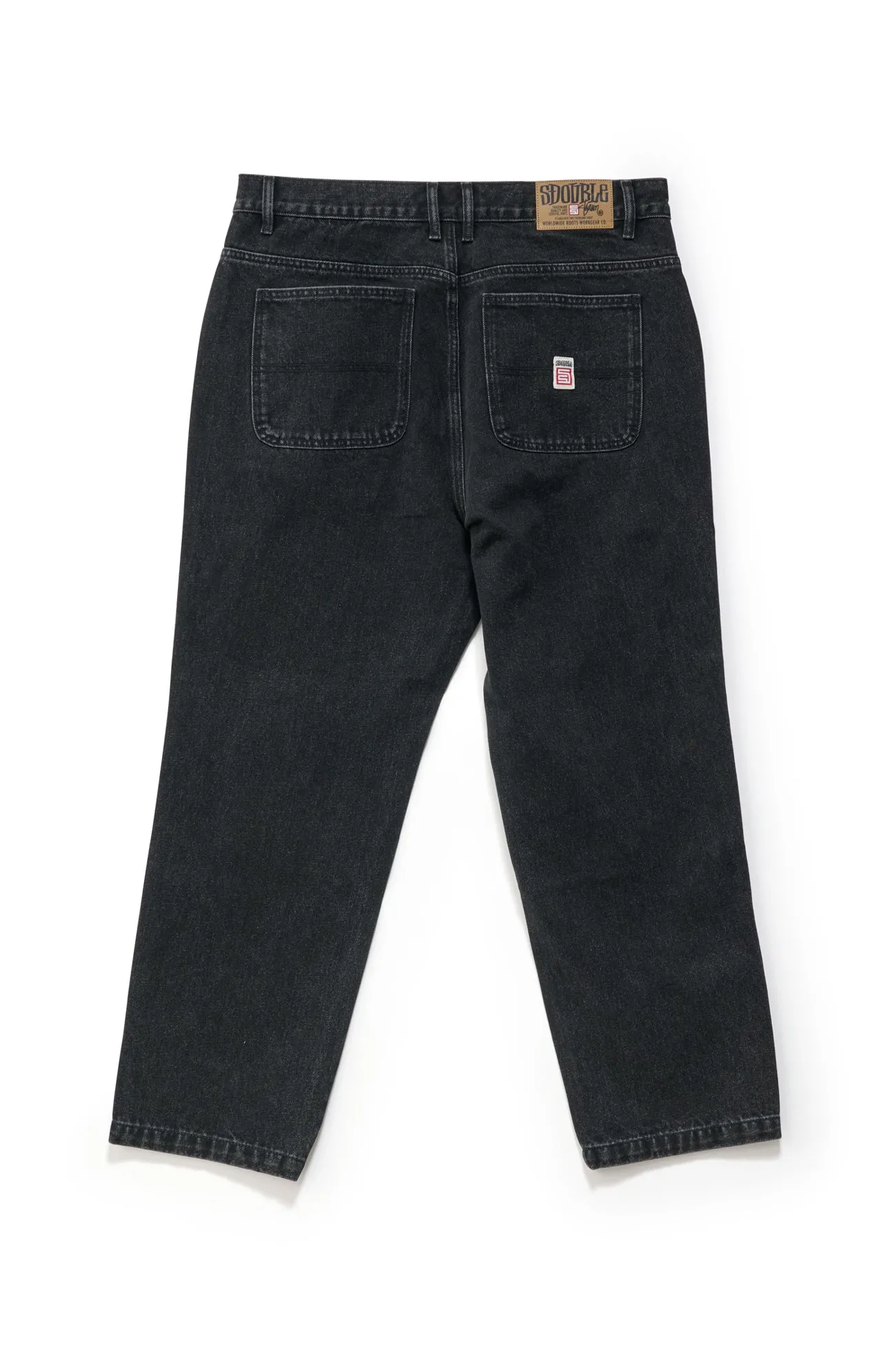 Denim Standard Jean Faded Black Fade Resistant Dye Anti Static Finish