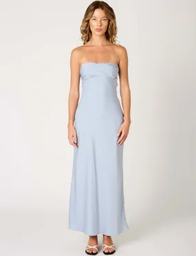 Flattering Shape Modern Texture Tana Dress, Pale Blue