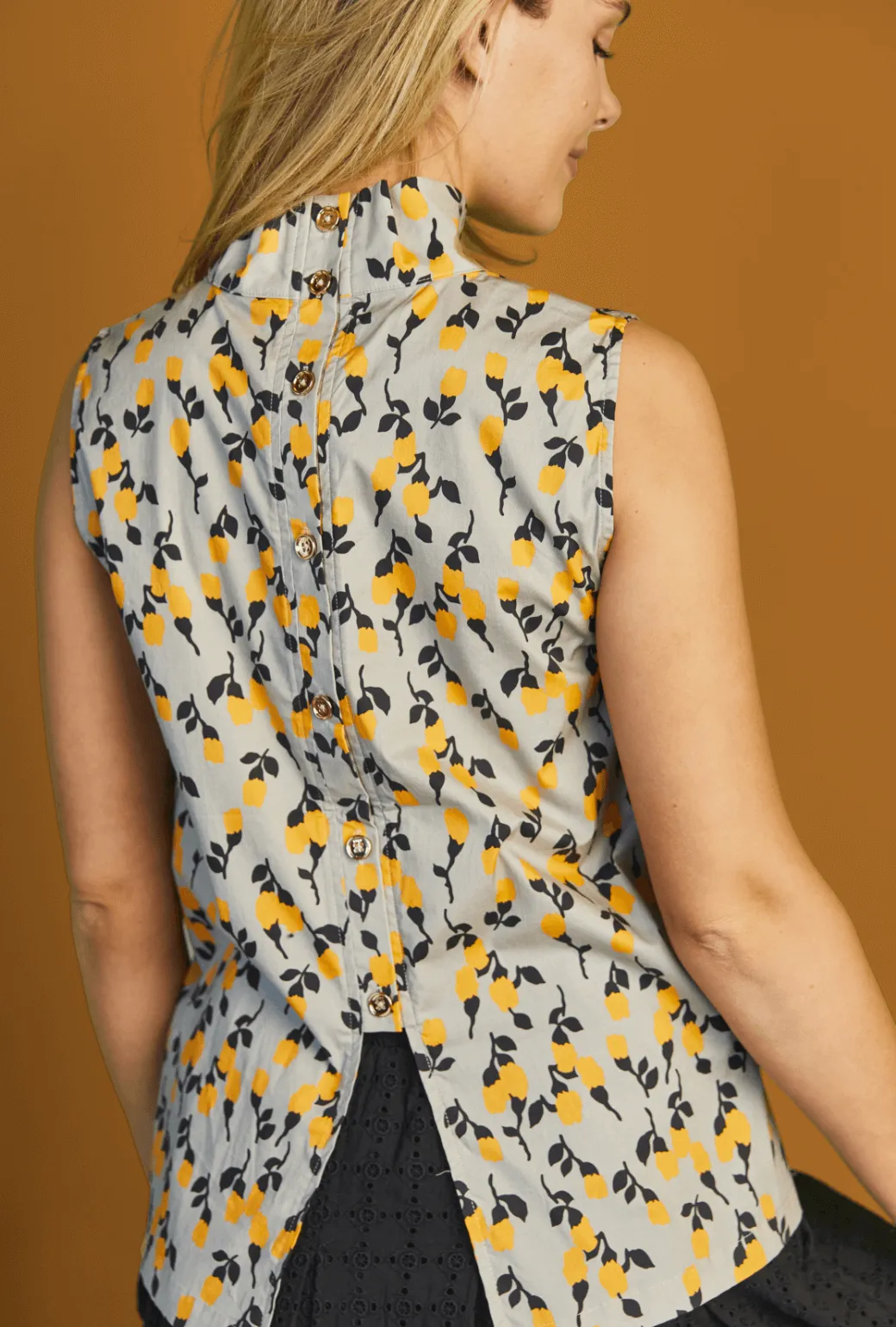 Sleeveless Mod Top - Persimmon Floral Classic Tank