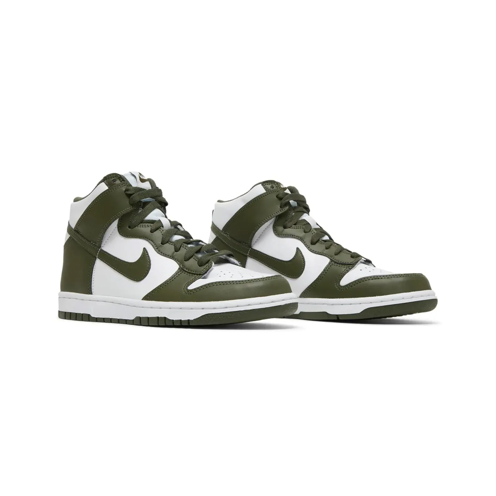 Hexagonal Traction Vibrant Style Nike Dunk High 'Cargo Khaki' GS (2021)