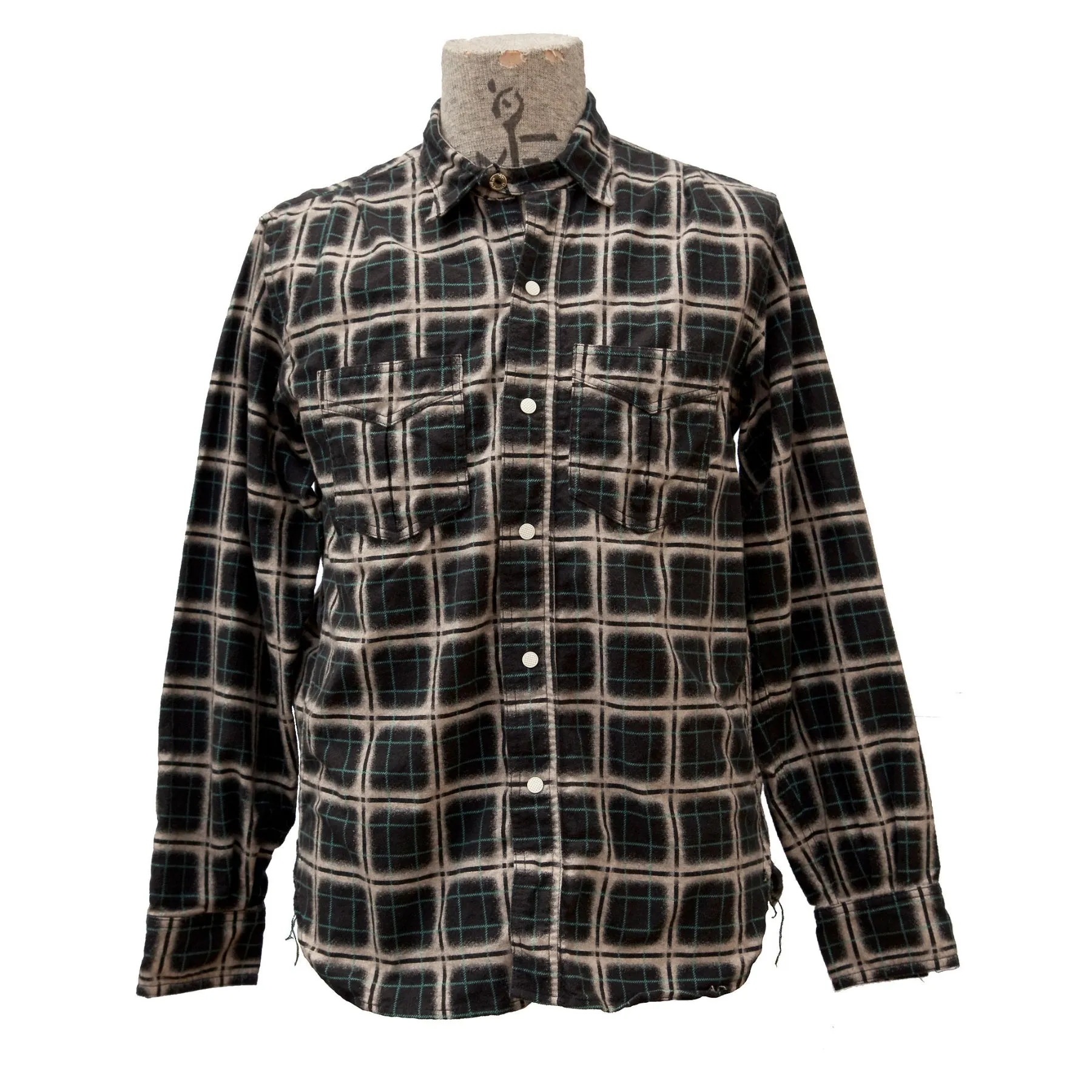 Sportsman Shirt "Camp Flannel" - Black - Warehouse Black Tie Optional Morning Comfort