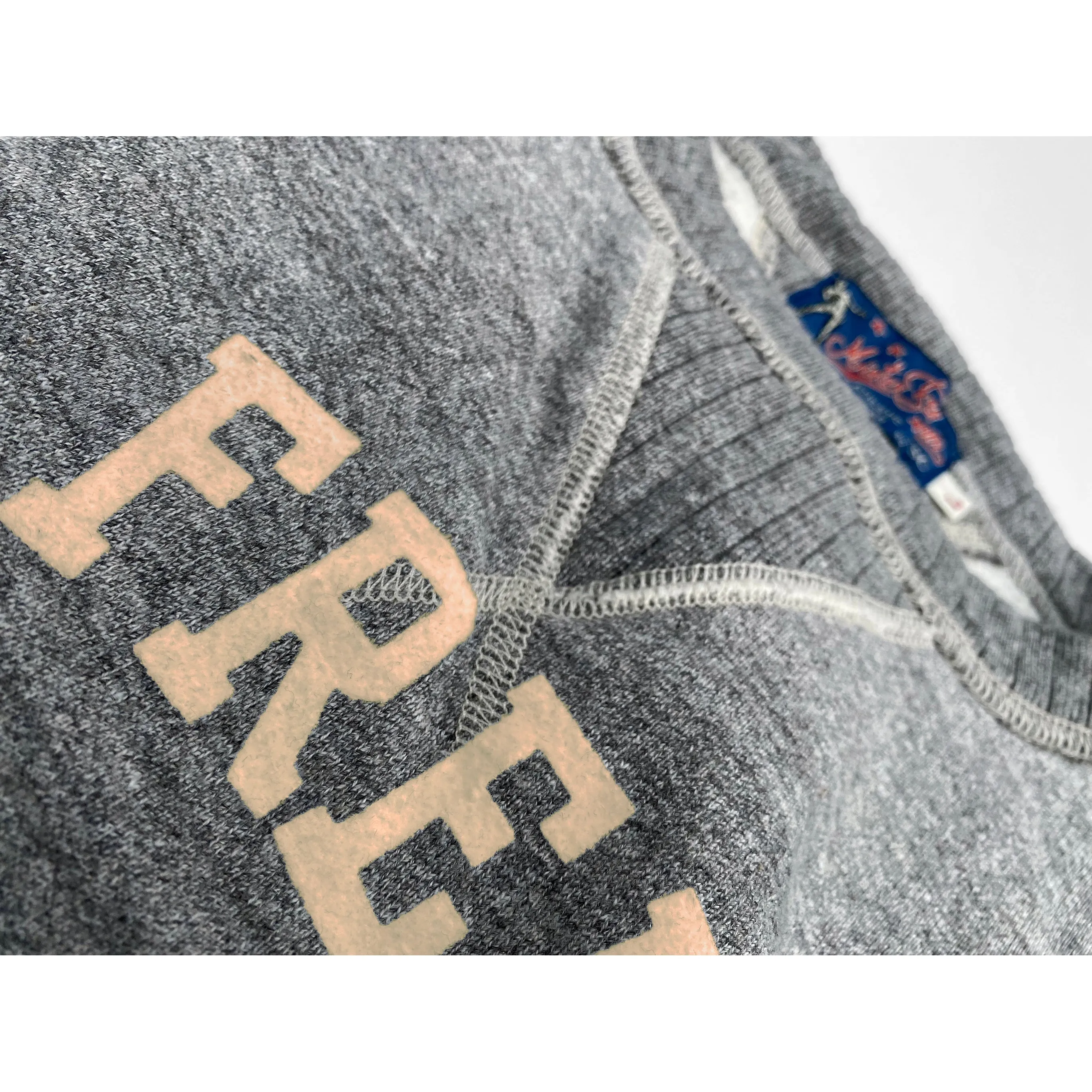 The Medalist Sweatshirt - Heather Grey "MfgCo." Print Cool Comfort