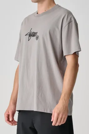 Small Stock Short Sleeve Tee Stone Fade Resistant Finish Flexible Ribbed Cuffs