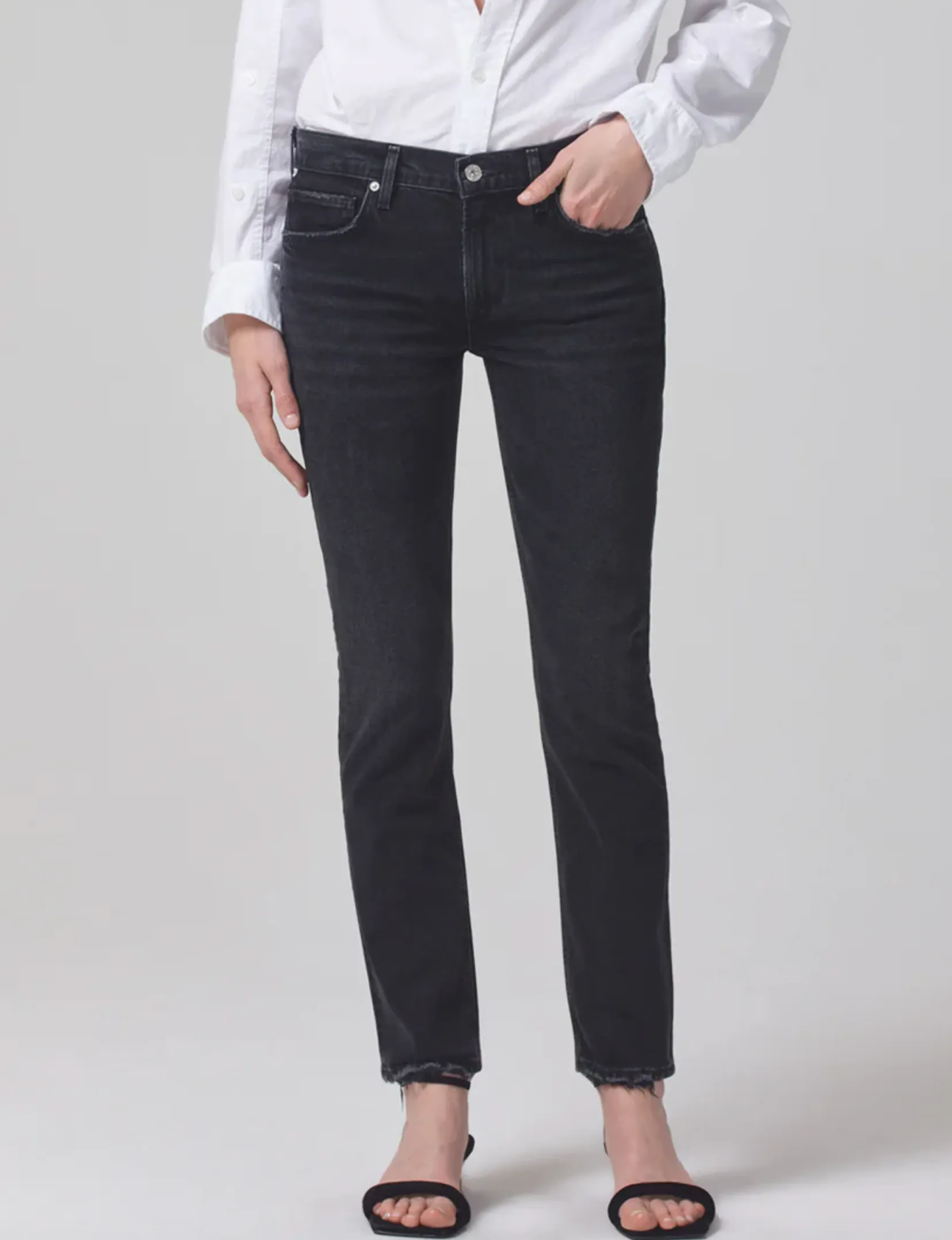 Racer Low Rise Slim, Stormy Spring Mood Office Wear Minimalist