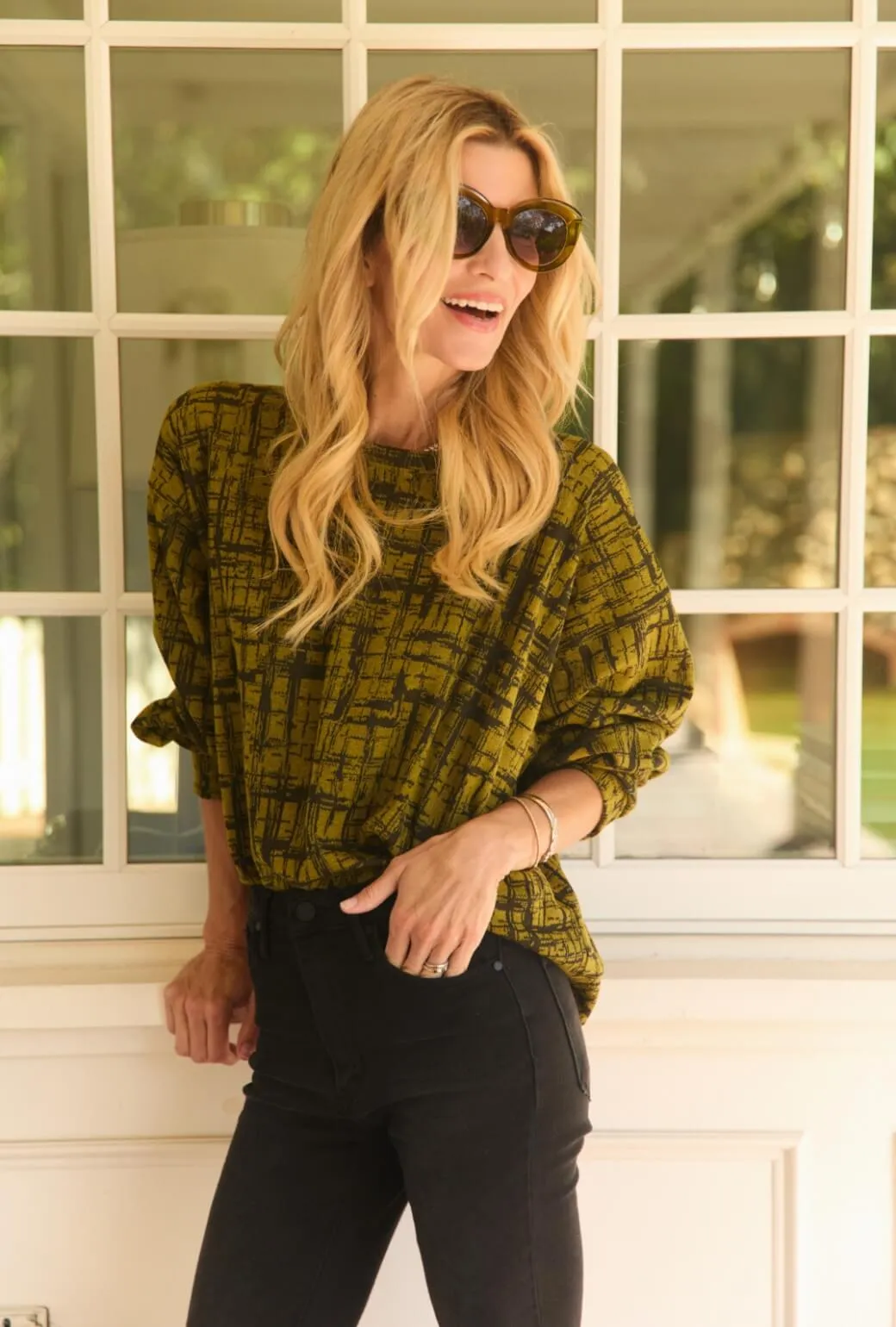 Cropped Flares - Black Easy Care Fabric Trendy Comfort