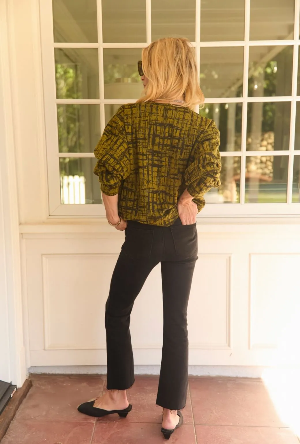 ReinforcedKnees Cropped Flares - Black